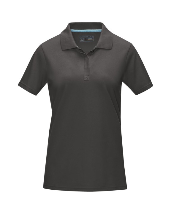 Poloshirt ELEVATE Graphite damespolo met korte mouwen biologisch textiel voor bedrukking &amp; borduring