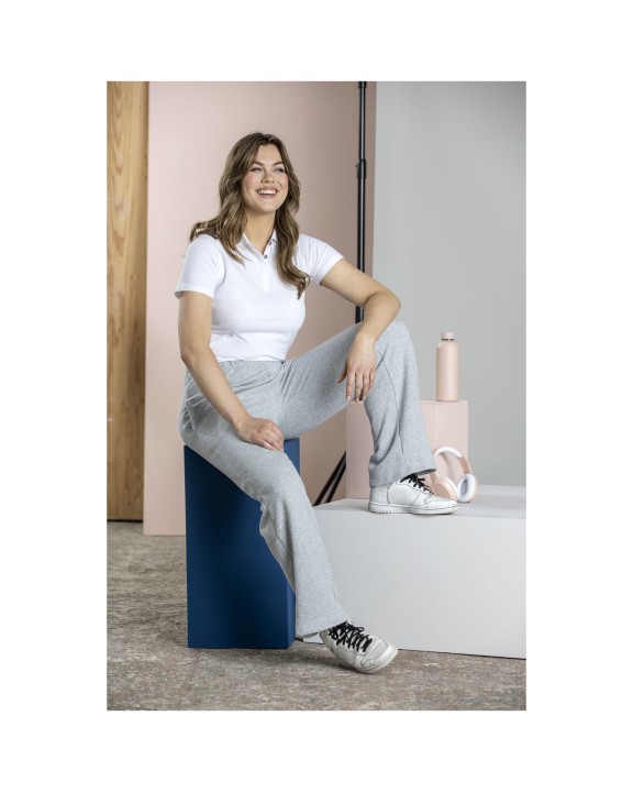 Polo personnalisable ELEVATE Polo Graphite bio manches courtes femme