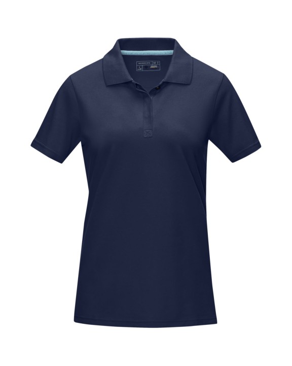 Poloshirt ELEVATE Graphite damespolo met korte mouwen biologisch textiel voor bedrukking &amp; borduring