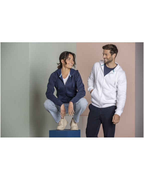 ELEVATE Ruby Hoodie mit durchgehendem Reißverschluss aus Bio-Material für Herren Sweatshirt personalisierbar