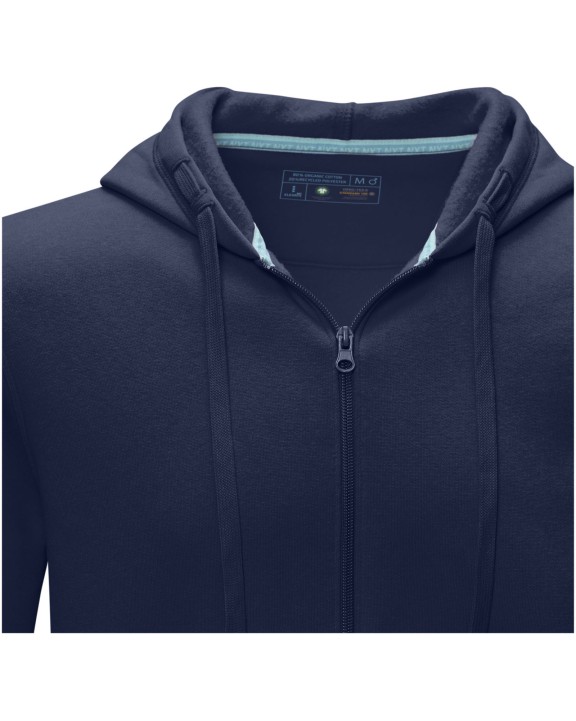 ELEVATE Ruby Hoodie mit durchgehendem Reißverschluss aus Bio-Material für Herren Sweatshirt personalisierbar