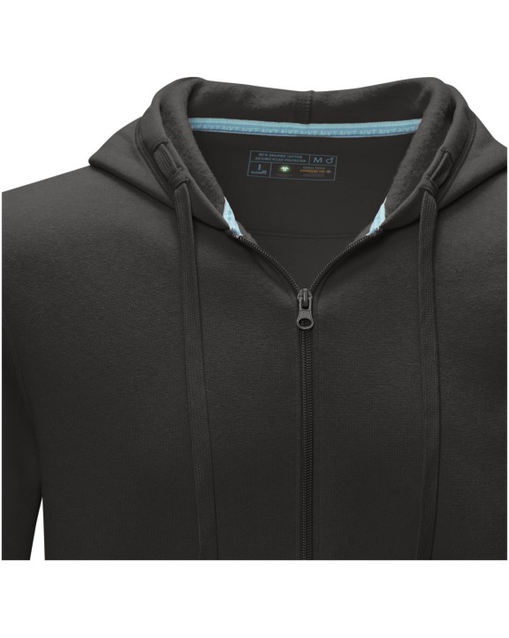 ELEVATE Ruby Hoodie mit durchgehendem Reißverschluss aus Bio-Material für Herren Sweatshirt personalisierbar