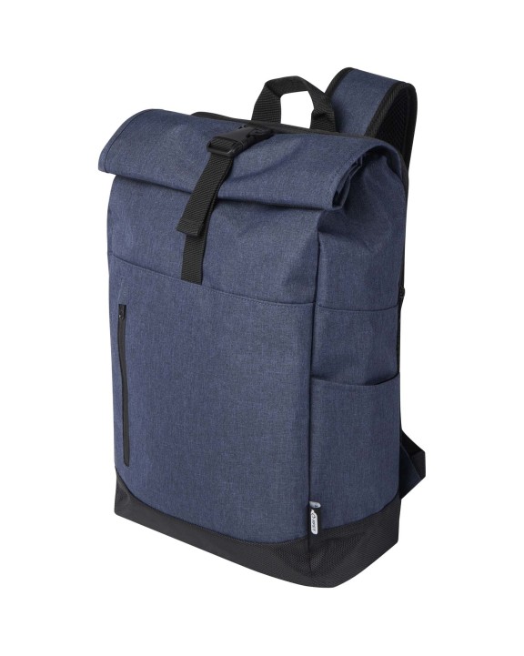 4DO Hoss 15,6" GRS recycelter Rolltop Laptop-Rucksack 12L Tasche personalisierbar