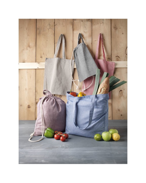 4DO Pheebs 210 g/m² recycelte Tragetasche mit Seitenfalten 13L Tote Bag personalisierbar