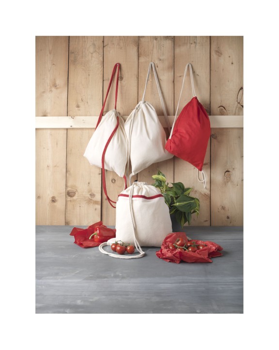 4DO Oregon 140 g/m² Turnbeutel aus Baumwolle 5L Tasche personalisierbar
