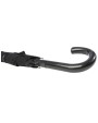 Parapluie personnalisable LUXE Parapluie Fontana de 23" à ouverture automatique avec aspect carbone et poignée courbe