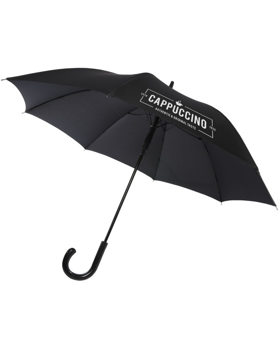 Parapluie personnalisable LUXE Parapluie Fontana de 23" à ouverture automatique avec aspect carbone et poignée courbe