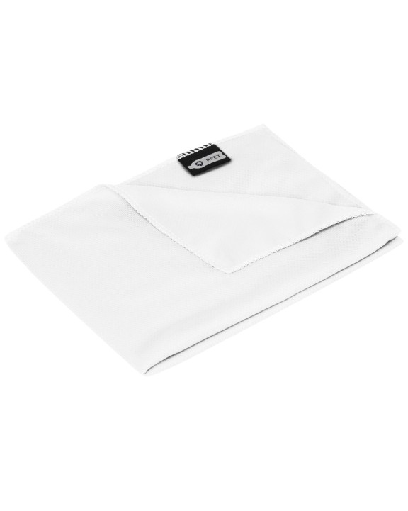 Accessoire personnalisable 4DO Serviette de sport rafraîchissante en PET recyclé Raquel avec pochette 80 x 30 cm
