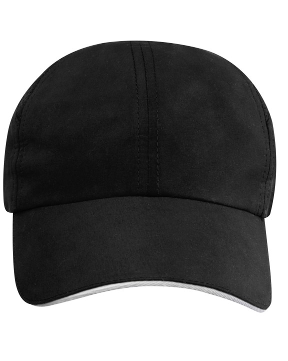 Casquette personnalisable ELEVATE Casquette sandwich 6 panneaux Morion GRS recyclée ajustable