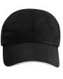 Casquette personnalisable ELEVATE Casquette sandwich 6 panneaux Morion GRS recyclée ajustable