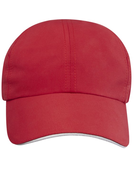Casquette personnalisable ELEVATE Casquette sandwich 6 panneaux Morion GRS recyclée ajustable