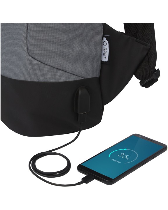 Tas & zak 4DO Cover GRS RPET antidiefstalrugzak 18L voor bedrukking &amp; borduring