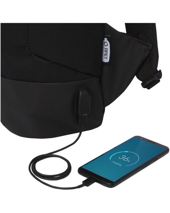 Tas & zak 4DO Cover GRS RPET antidiefstalrugzak 18L voor bedrukking &amp; borduring