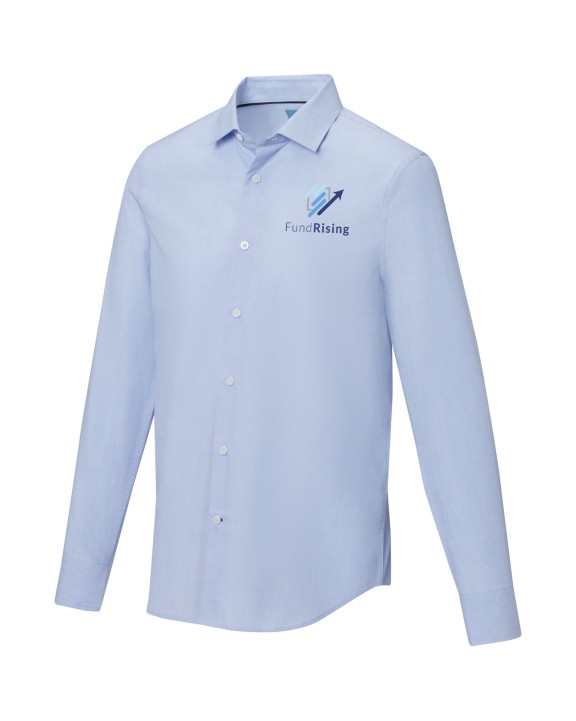 Hemd ELEVATE Cuprite herenoverhemd met lange mouwen, biologisch voor bedrukking &amp; borduring