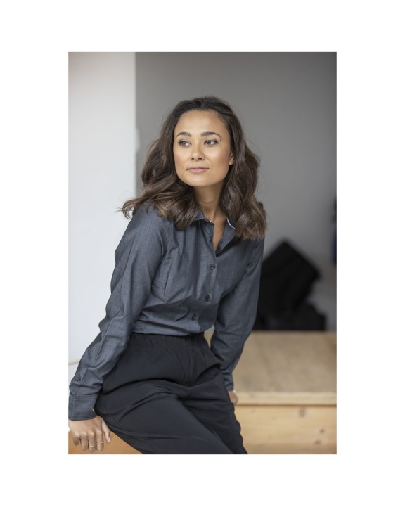 ELEVATE Cuprite Langarm Shirt aus Bio-Baumwolle für Damen Hemd personalisierbar