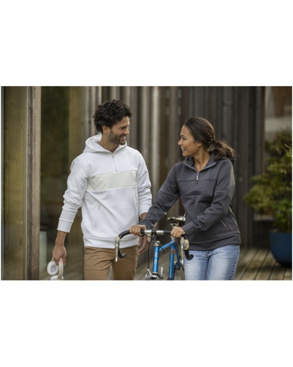 Sweat-shirt personnalisable ELEVATE Sweat à capuche anorak à demi zip Sayan pour femme