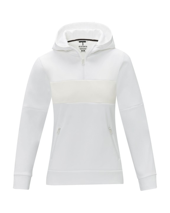 Sweat-shirt personnalisable ELEVATE Sweat à capuche anorak à demi zip Sayan pour femme