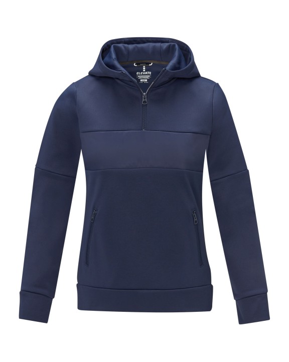 Sweat-shirt personnalisable ELEVATE Sweat à capuche anorak à demi zip Sayan pour femme