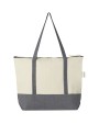 4DO Repose 320 g/m² recycelte Tragetasche mit Reißverschluss 10L Tote Bag personalisierbar
