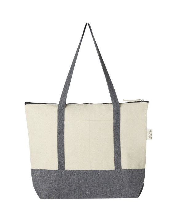 4DO Repose 320 g/m² recycelte Tragetasche mit Reißverschluss 10L Tote Bag personalisierbar