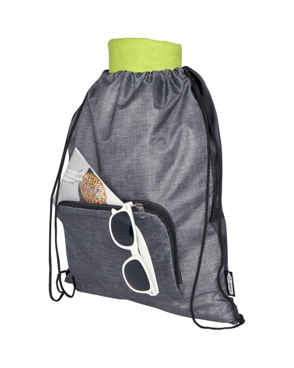 4DO Ash recycelter faltbarer Turnbeutel 7L Tasche personalisierbar