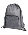 4DO Ash recycelter faltbarer Turnbeutel 7L Tasche personalisierbar