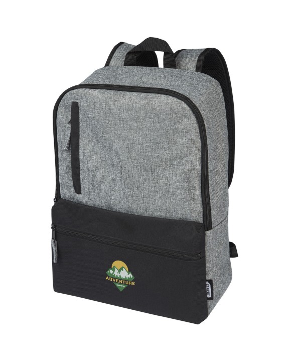 Tas & zak 4DO Reclaim GRS gerecyclede tweekleurige 15" laptoprugzak 14 L voor bedrukking &amp; borduring