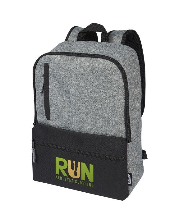 Tas & zak 4DO Reclaim GRS gerecyclede tweekleurige 15" laptoprugzak 14 L voor bedrukking &amp; borduring