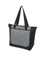 4DO SCX.design C36 3-in-1 rPET erweitertes Ladekabel mit Leuchtlogo in rundem Bambusgehäuse Tote Bag personalisierbar