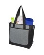4DO SCX.design C36 3-in-1 rPET erweitertes Ladekabel mit Leuchtlogo in rundem Bambusgehäuse Tote Bag personalisierbar