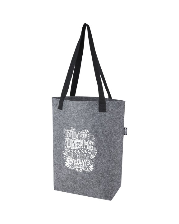 4DO Felta Tragetasche aus GRS-recyceltem Filz mit breitem Boden 12 L Tote Bag personalisierbar