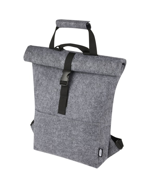Sac & bagagerie personnalisable 4DO Sacoche de vélo avec dessus enroulable Felta de 13 L en feutre recyclé certifié GRS
