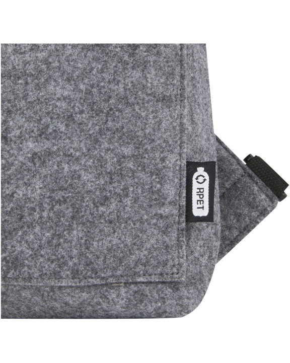 Sac & bagagerie personnalisable 4DO Sacoche de vélo avec dessus enroulable Felta de 13 L en feutre recyclé certifié GRS