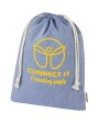 4DO Pheebs 150 g/m² GRS Zuziehbeutel aus Recyclingbaumwolle groß 4 l Tasche personalisierbar