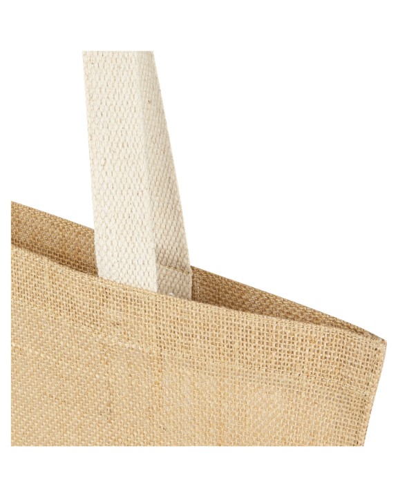 Tote bag 4DO Juta jute draagtas van 300 g/m² 7 l voor bedrukking &amp; borduring