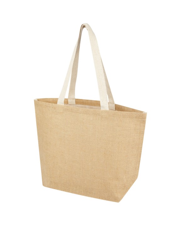Tote bag 4DO Juta jute draagtas van 300 g/m² 12 l voor bedrukking &amp; borduring