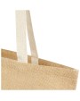 Tote bag 4DO Juta jute draagtas van 300 g/m² 12 l voor bedrukking &amp; borduring