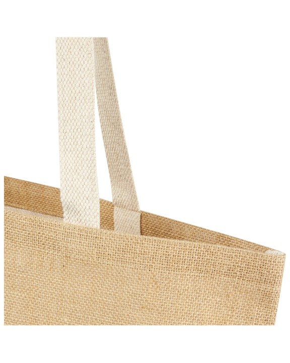 Tote bag 4DO Juta jute draagtas van 300 g/m² 12 l voor bedrukking &amp; borduring