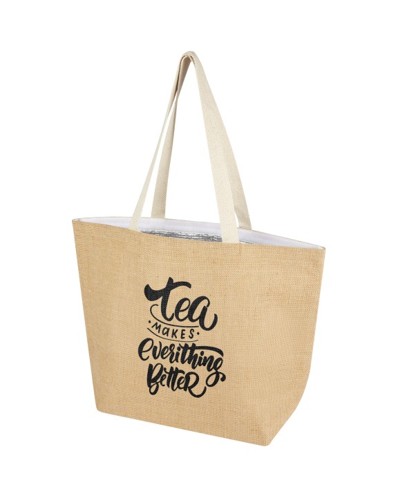 4DO Juta 300 g/m² Jute Kühltragetasche 12 L Tasche personalisierbar