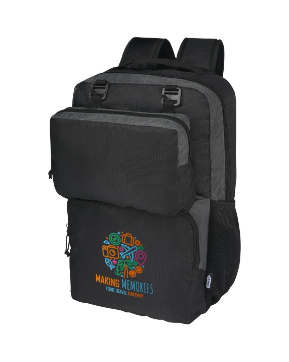 Tas & zak 4DO Trailhead GRS gerecyclede lichtgewicht 15 inch laptoprugzak van 14 l voor bedrukking &amp; borduring