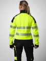 Sweat-shirts à personnaliser PROJOB 6111 SWEATSHIRT FULL ZIP FEMME EN ISO 20471 3/2 jaune/noir