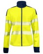 Sweat-shirt personnalisable PROJOB 6111 SWEATSHIRT FULL ZIP FEMME EN ISO 20471 3/2