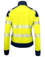 Sweat-shirt personnalisable PROJOB 6111 SWEATSHIRT FULL ZIP FEMME EN ISO 20471 3/2