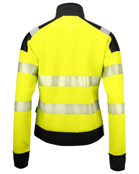 Sweat-shirt personnalisable PROJOB 6111 SWEATSHIRT FULL ZIP FEMME EN ISO 20471 3/2