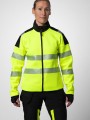 Sweat-shirts à personnaliser PROJOB 6111 SWEATSHIRT FULL ZIP FEMME EN ISO 20471 3/2 jaune/noir