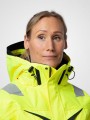 Softshells à personnaliser PROJOB 6449 PARKA SOFTSHELL POLYCOTON DOUBLEE FEMME - EN ISO 20471 CLASSE 3/2 jaune/noir