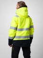 Softshells à personnaliser PROJOB 6449 PARKA SOFTSHELL POLYCOTON DOUBLEE FEMME - EN ISO 20471 CLASSE 3/2 jaune/noir