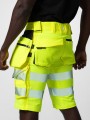 Bermudas & Shorts à personnaliser PROJOB 6575 SHORT STRETCH EN ISO 20471 CLASSE 2/1 jaune/noir
