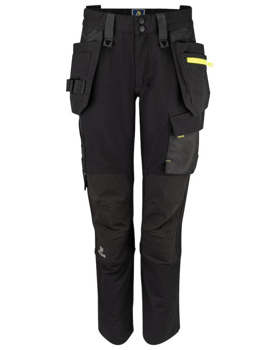 Broek PROJOB 5564 DAMES STRETCHBROEK MET KNIEZAKKEN EN SPIJKERZAKKEN voor bedrukking &amp; borduring