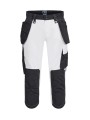PROJOB 5556 STRETCH 3/4 PANT blanc personnalisable
